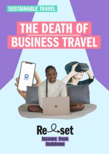front cover of the death of business travel